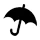 Umbrella's provided in inclement weather